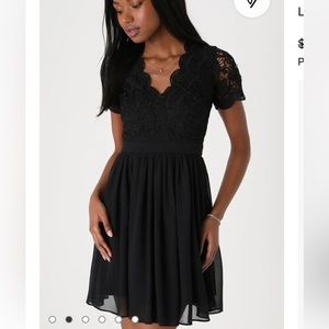 LuLu’s Black Lace Dress. Size Large. NWT classic
